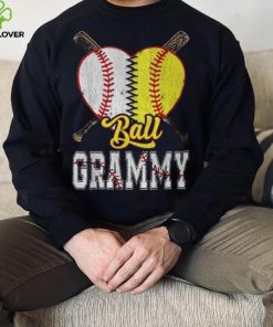 Grammy Of Both Ball Grammy Baseball Softball Pride T Shirt