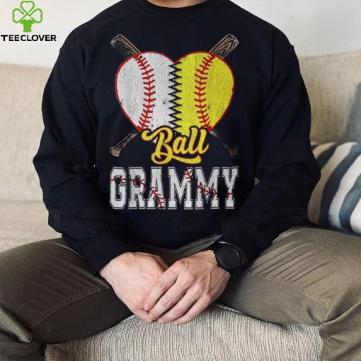 Grammy Of Both Ball Grammy Baseball Softball Pride T Shirt