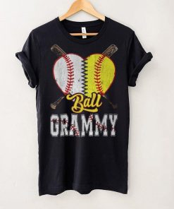 Grammy Of Both Ball Grammy Baseball Softball Pride T Shirt