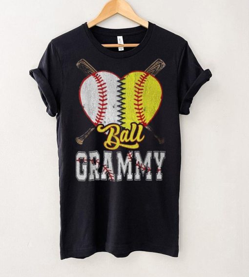 Grammy Of Both Ball Grammy Baseball Softball Pride T Shirt