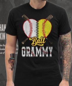 Grammy Of Both Ball Grammy Baseball Softball Pride T Shirt