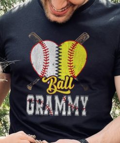 Grammy Of Both Ball Grammy Baseball Softball Pride T Shirt