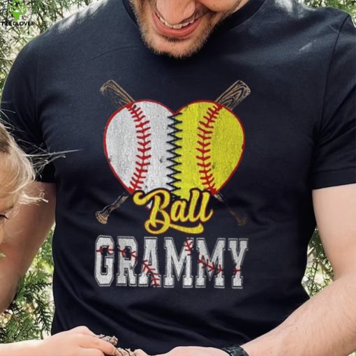 Grammy Of Both Ball Grammy Baseball Softball Pride T Shirt