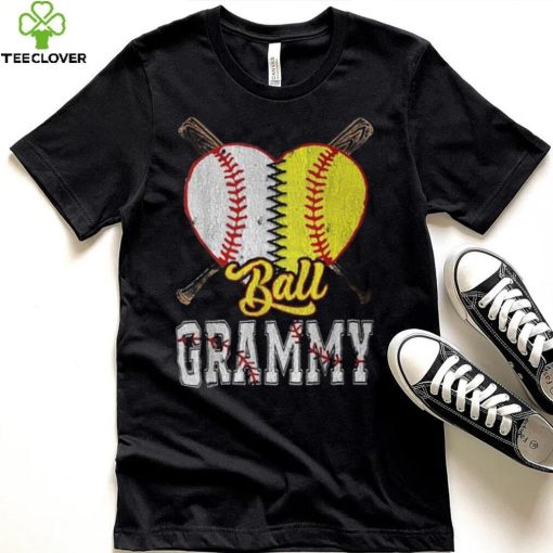 Grammy Of Both Ball Grammy Baseball Softball Pride T Shirt