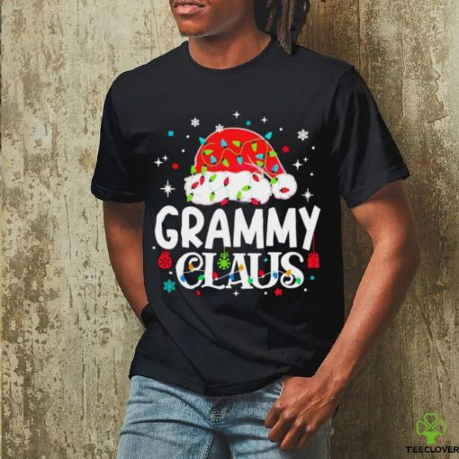 Grammy claus Santa hat Christmas lights hoodie, sweater, longsleeve, shirt v-neck, t-shirt