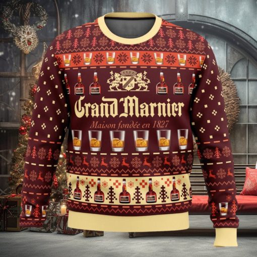 Grand Marnier Cute Ugly Christmas Sweater Christmas Gift For Family