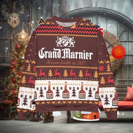 Grand Marnier Maison Fondee En 1827 Ugly Christmas Sweater Special Gift For Men Women