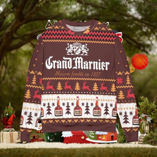 Grand Marnier Maison Fondee En 1827 Ugly Christmas Sweater Special Gift For Men Women