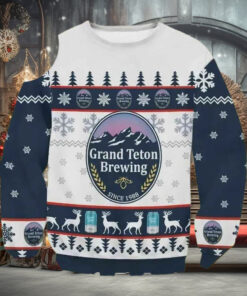 Grand Teton Brewing Beer Since 1988 Wool Holiday Sweater