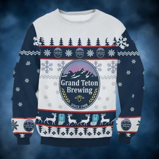 Grand Teton Brewing Beer Ugly Christmas Sweater, Faux Wool Sweater, Gifts For Beer Lovers, International Beer Day, Best Christmas Gifts For 2022 – Prinvit