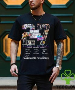 Grand Theft Auto VI 27 Years Of Release 2001 – 2024 Thank You For The Memories T Shirt