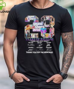 Grand Theft Auto VI 28 Years Of Release Memories Signatures Shirt