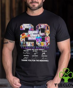 Grand Theft Auto Vi 28 Years Of Release 1997 2025 Thank You For The Memories T Shirt