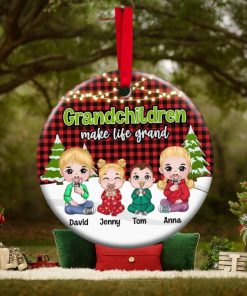 Grandchildren Make Life Grand Ornament