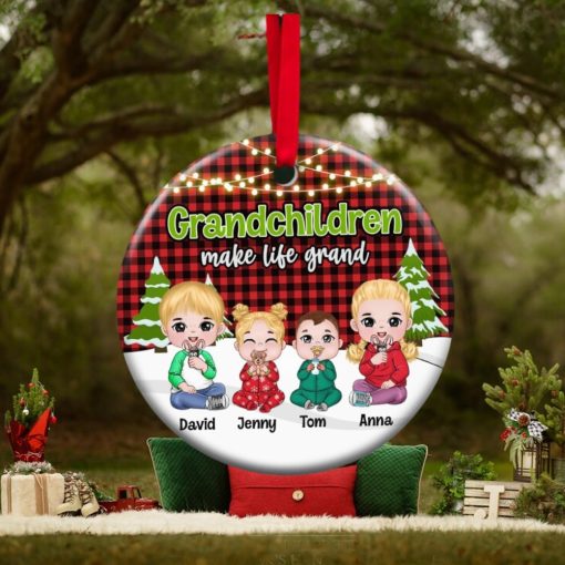 Grandchildren Make Life Grand Ornament