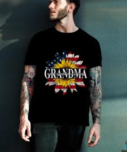 Grandma American Flag Sunflower Shirt With Kids TH T Shirt
