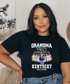 Grandma Doesn’t Usually Yell But When She Does Her Kentucky Wildcats Basketball Are Playing Shirt