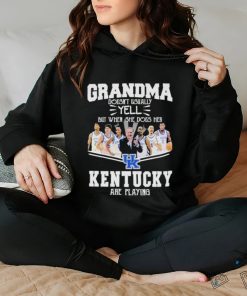 Grandma Doesn’t Usually Yell But When She Does Her Kentucky Wildcats Basketball Are Playing Shirt