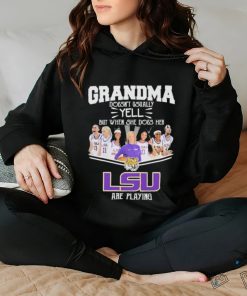 Grandma Doesn’t Usually Yell But When She Does Her LSU Tigers Basketball Are Playing Shirt