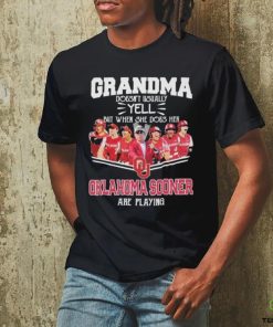 Grandma Doesn’t Usually Yell But When She Does Her Oklahoma Sooners Softball Are Playing Shirt