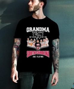 Grandma Doesn’t Usually Yell But When She Does Her South Carolina Gamecocks Basketball Are Playing Shirt