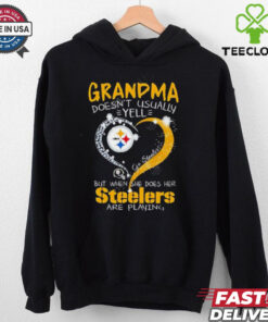 Grandma Doesn’t Usually Yell But When She Does Her Steelers Are Playing shirt