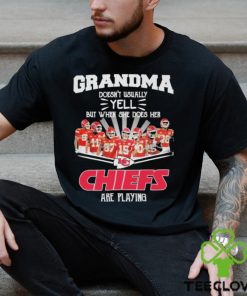 Grandma Doesn’t Usually yell but when she does her Kansas City Chiefs are playing Super Bowl LVII Shirt