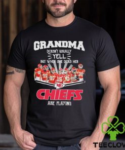 Grandma Doesn’t Usually yell but when she does her Kansas City Chiefs are playing Super Bowl LVII Shirt