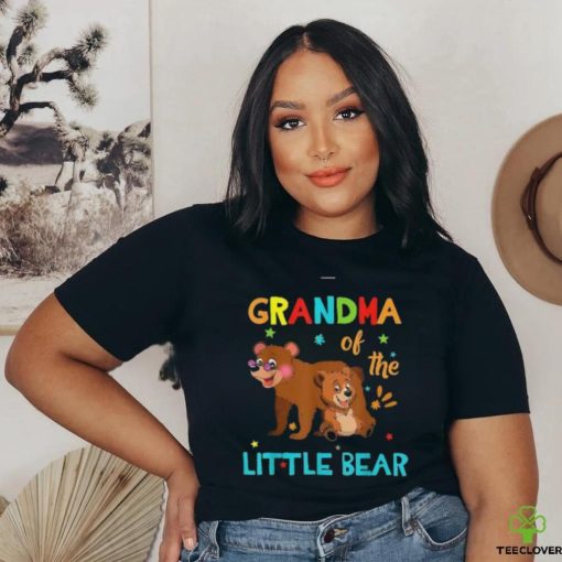 Grandma Of Little Bear Birthday Family Shirts Matching Shirt