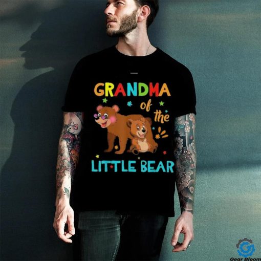 Grandma Of Little Bear Birthday Family Shirts Matching Shirt