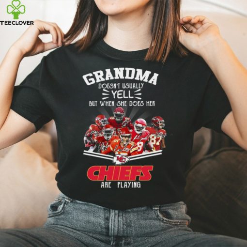 Grandma doesn’t usually yell but when she does her Chiefs are playing new shirt