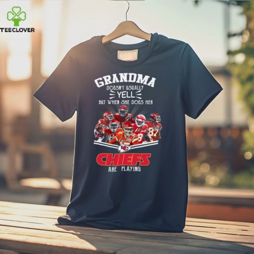 Grandma doesn’t usually yell but when she does her Chiefs are playing new shirt