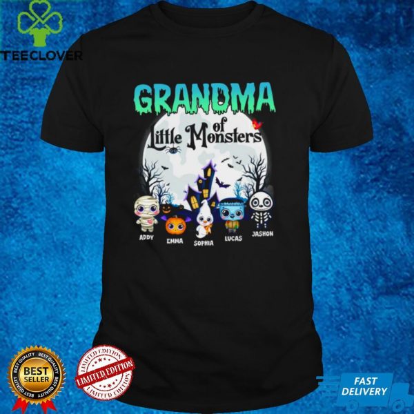 Grandma of little monster addy emma sophia lucas jashion hoodie, sweater, longsleeve, shirt v-neck, t-shirt