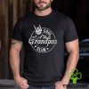 Grandpa Fathers Day Cool Grandpas Club Skeleton Hand T Shirt