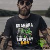 Grandpa Of The Birthday Boy Monster Truck Birthday Family T Shirt