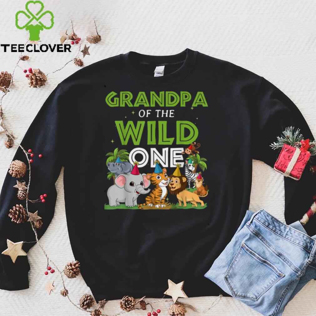 Grandpa of the Wild One Zoo Birthday Safari Jungle Animal T Shirt Grandpa of the Wild One Zoo Birthday Safari Jungle Animal T Shirt