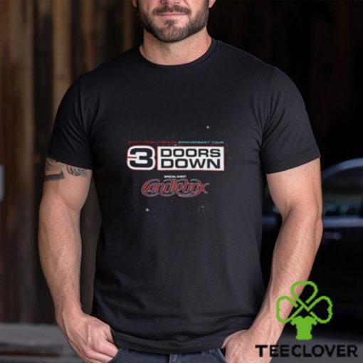 Graphic 3 Doors Down Band Shirt Away From The Sun Anniversary Tour 2023 Rock Concert Unisex Hoodie Shirt