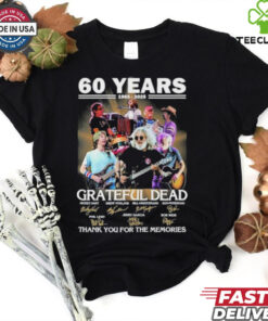Grateful Dead 60 Years 1965 2025 Thank You For The Memories Signature Shirt