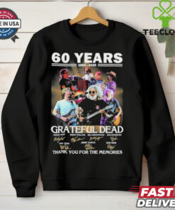 Grateful Dead 60 Years 1965 2025 Thank You For The Memories Signature Shirt