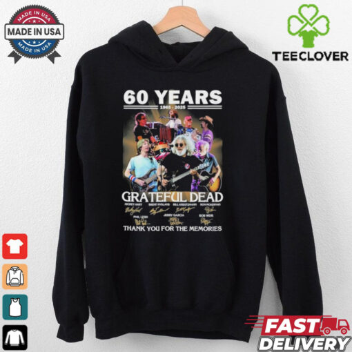 Grateful Dead 60 Years 1965 2025 Thank You For The Memories Signature Shirt