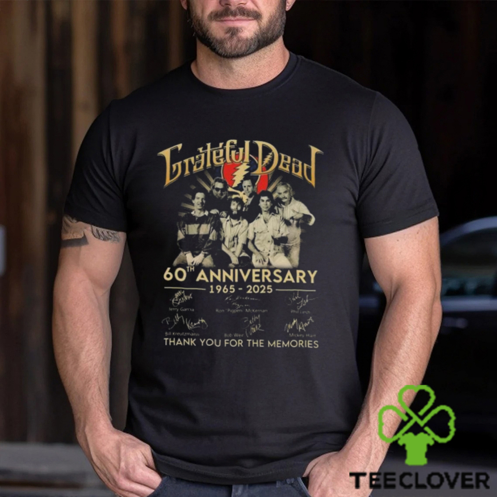 Grateful Dead 60th Anniversary 1965 2025 Thank You For The Memories Signatures Shirt Grateful Dead 60th Anniversary 1965 2025 Thank You For The Memories Signatures Shirt