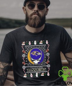 Grateful Dead Baltimore Ravens Ugly Christmas Shirt 3 Grateful Dead Baltimore Ravens Ugly Christmas Shirt
