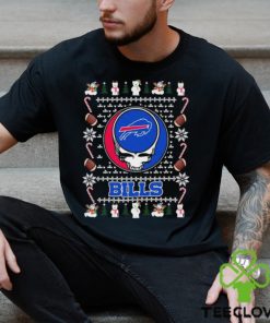 Grateful Dead Buffalo Bills Ugly Christmas Shirt 2 Grateful Dead Buffalo Bills Ugly Christmas Shirt