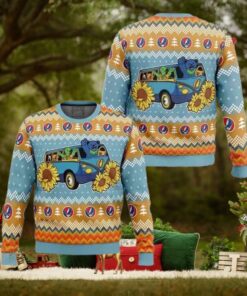 Grateful Dead Bus Chirstmas Gifts 2024 For Family And Friends Ugly Sweater
