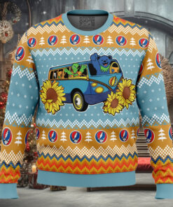 Grateful Dead Bus Grateful Dead Ugly Christmas Sweater