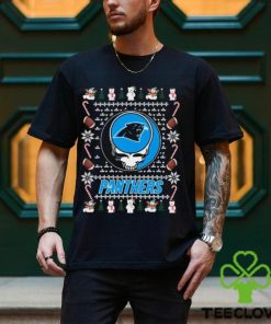 Grateful Dead Carolina Panthers Ugly Christmas Shirt