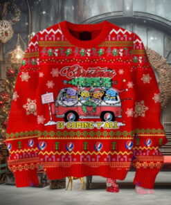 Grateful Dead Christmas Is Coming Yall Chirstmas Gifts 2024 Xmas For Family And Friends Ugly Sweater