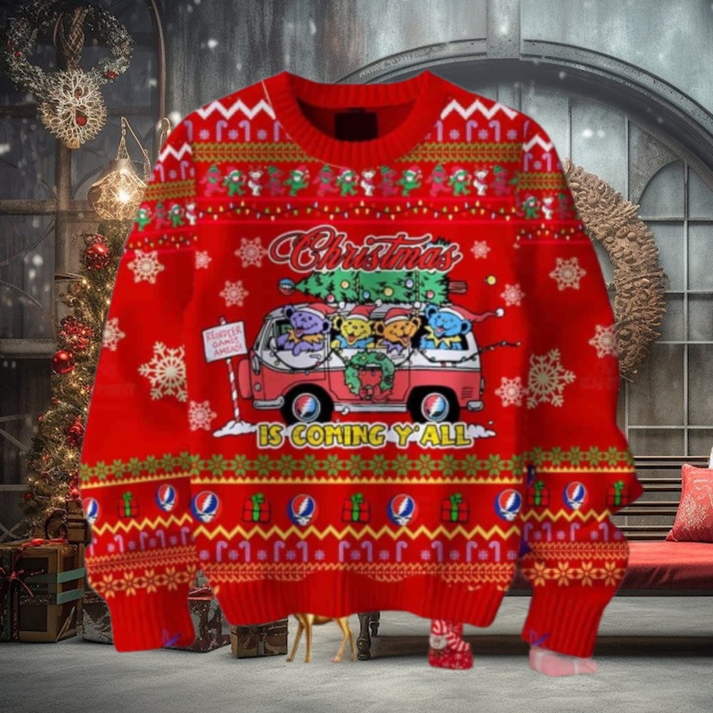 Grateful Dead Christmas Is Coming Yall Chirstmas Gifts 2024 Xmas For Family And Friends Ugly Sweater Grateful Dead Christmas Is Coming Yall Chirstmas Gifts 2024 Xmas For Family And Friends Ugly Sweater