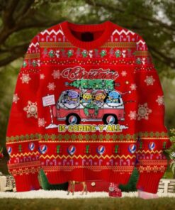 Grateful Dead Christmas Is Coming Yall Chirstmas Gifts 2024 Xmas For Family And Friends Ugly Sweater