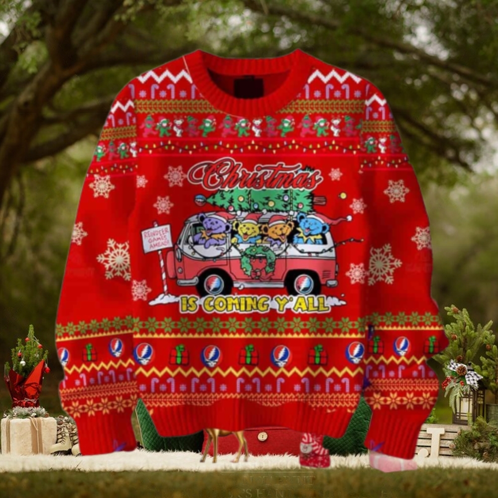 Grateful Dead Christmas Is Coming Yall Chirstmas Gifts 2024 Xmas For Family And Friends Ugly Sweater Grateful Dead Christmas Is Coming Yall Chirstmas Gifts 2024 Xmas For Family And Friends Ugly Sweater